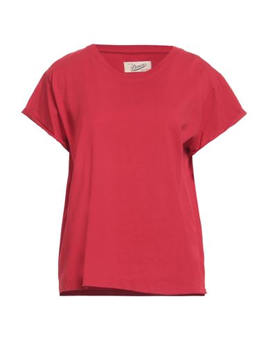 Pence Woman T-shirt Brick Red Size S Cotton