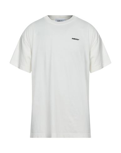 Ambush Man T-shirt Ivory Size Xl Cotton, Polyester In White