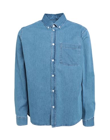 Minimum Man Denim Shirt Blue Size Xl Cotton