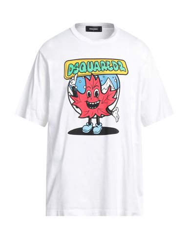 Dsquared2 Man T-shirt White Size Xxl Cotton