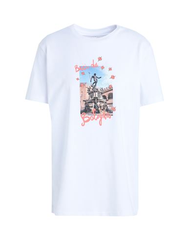 Marco Rambaldi Woman T-shirt White Size L Organic Cotton