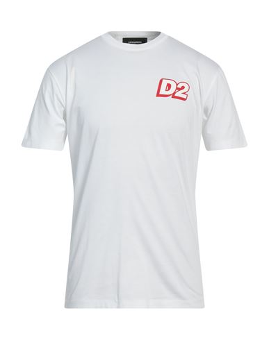 Dsquared2 Man T-shirt White Size Xxl Cotton