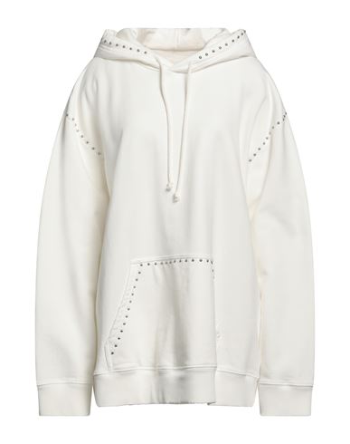 Mm6 Maison Margiela Woman Sweatshirt White Size Xxl Cotton, Elastane, Aluminum