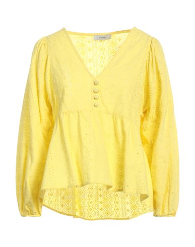 Fly Girl Woman Top Yellow Size M Cotton