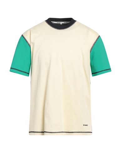 Sunnei Man T-shirt Beige Size Xs Cotton