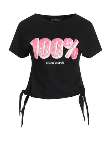 Nora Barth Woman T-shirt Black Size L Polyester