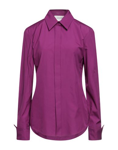 Sportmax Woman Shirt Magenta Size 8 Cotton In Purple
