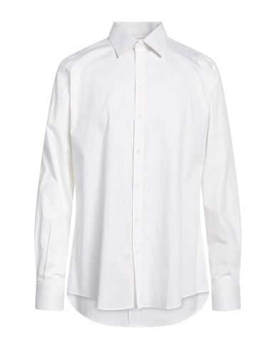 Dolce & Gabbana Man Shirt White Size 15 Cotton, Elastane