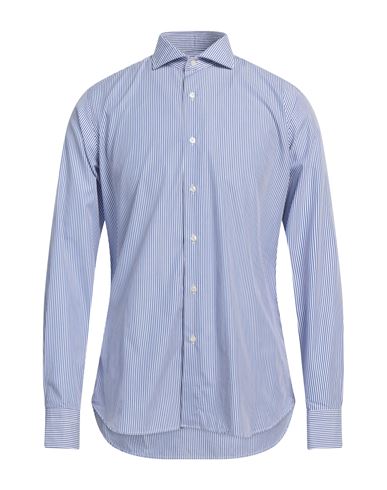 Alea Man Shirt Blue Size 16 Cotton