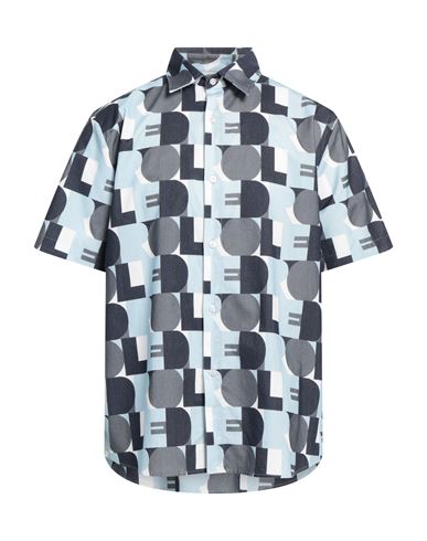 Drôle De Monsieur Man Shirt Sky Blue Size M Cotton In Navy Blue