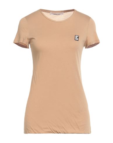 Liviana Conti Woman T-shirt Camel Size M Modal, Cotton In Beige
