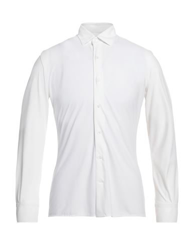 Del Siena Man Shirt White Size Xl Polyamide, Elastane