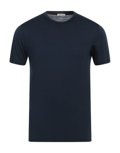 Albeni 1905 Man T-shirt Midnight Blue Size Xxl Merino Wool