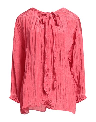 Seventy Sergio Tegon Woman Top Coral Size 6 Polyester, Polyamide In Red