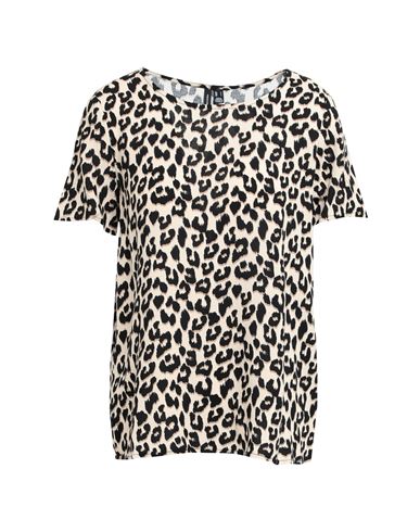 Vero Moda Woman T-shirt Beige Size Xl Livaeco By Birla Cellulose