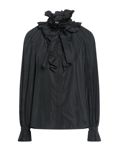 Alberta Ferretti Woman Shirt Black Size 8 Polyester, Silk