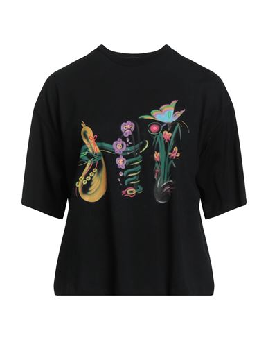Opening Ceremony Graphic-print Drop-shoulder T-shirt In Black