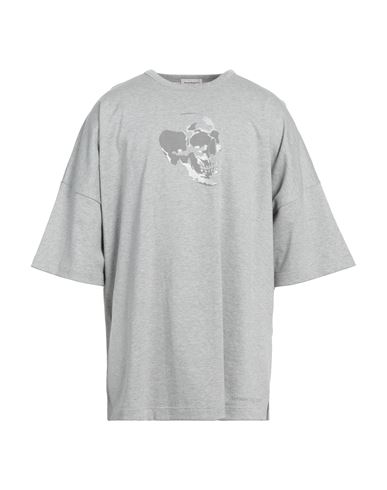 Alexander Mcqueen Man T-shirt Grey Size Xl Cotton