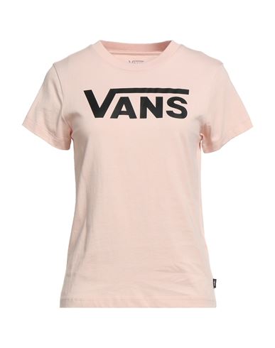 Vans Woman T-shirt Light Pink Size S Cotton