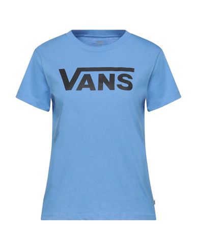 Vans Woman T-shirt Pastel Blue Size L Cotton