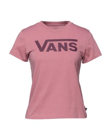 Vans Woman T-shirt Pastel Pink Size M Cotton