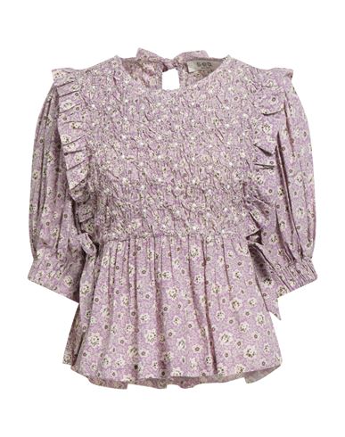 Sea Woman Top Purple Size M Cotton, Polyester, Elastane In Purple