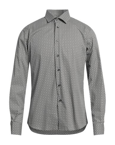 Domenico Tagliente Man Shirt Steel Grey Size 17 Cotton