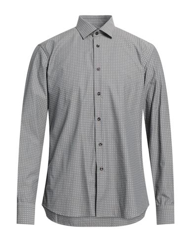 Domenico Tagliente Man Shirt Lead Size 17 Cotton In Grey