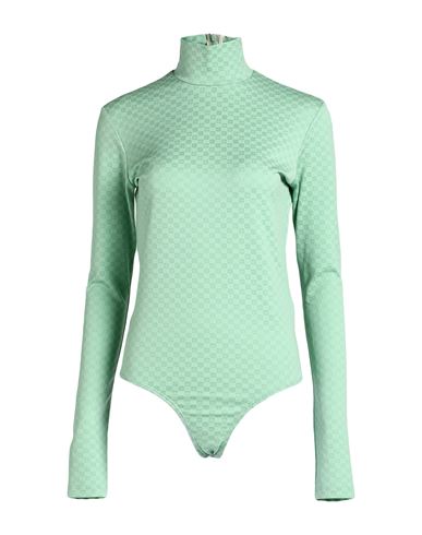 Shop Ambush Woman Bodysuit Light Green Size L Polyester, Elastane