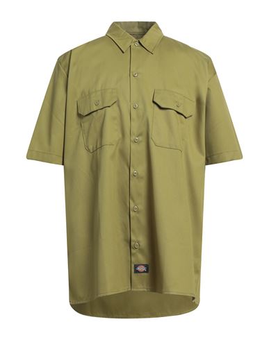 Dickies Man Shirt Military Green Size L Polyester, Cotton