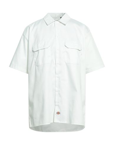 Dickies Man Shirt White Size S Polyester, Cotton