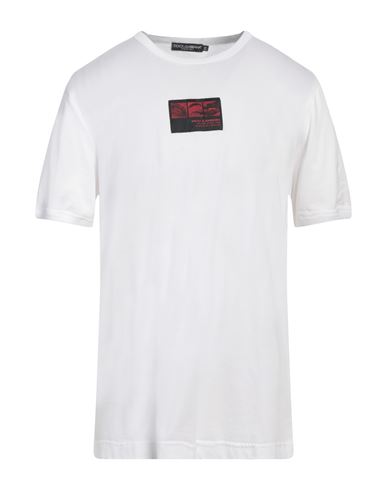 Dolce & Gabbana Man T-shirt White Size 46 Polyester
