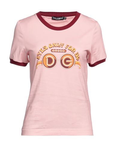 Dolce & Gabbana Woman T-shirt Blush Size 8 Cotton In Pink