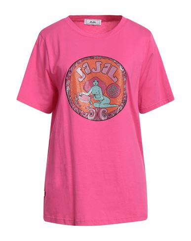 Jijil Woman T-shirt Fuchsia Size 8 Cotton In Pink