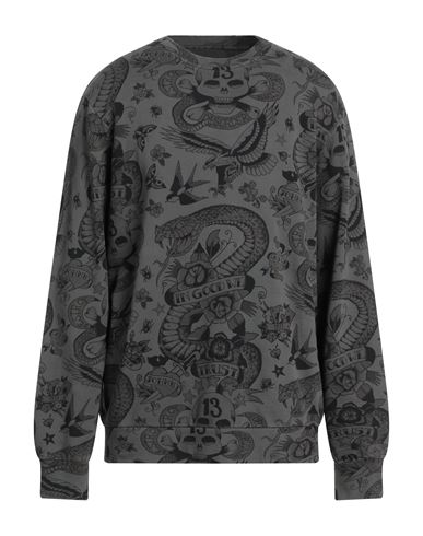 John Richmond Man Sweatshirt Lead Size Xl Cotton In Grey
