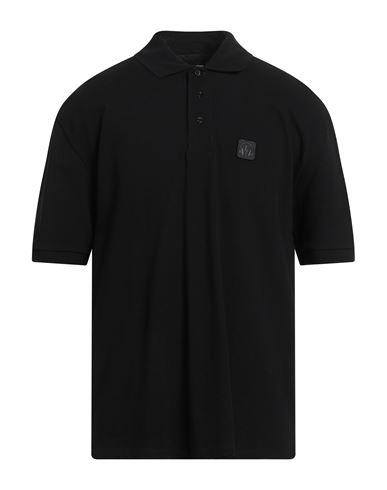 Neil Barrett Man Polo Shirt Black Size L Cotton