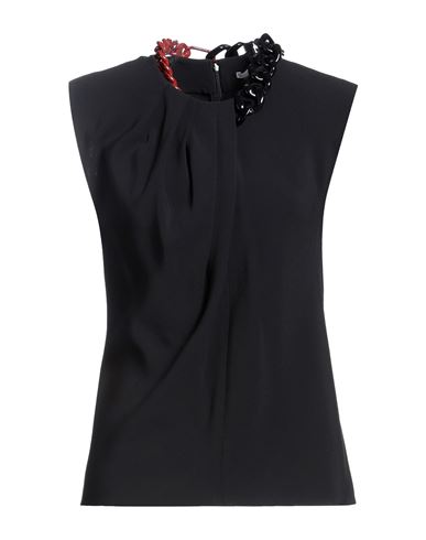 Stella Mccartney Woman Top Black Size 6-8 Viscose, Acetate, Elastane