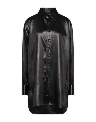 Maison Margiela Woman Shirt Black Size 8 Acetate, Polyamide