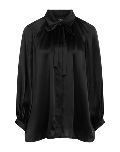 Max Mara Woman Shirt Black Size 10 Silk