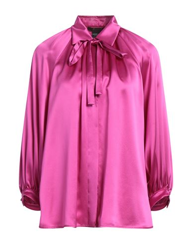 Max Mara Woman Shirt Fuchsia Size 4 Silk In Pink