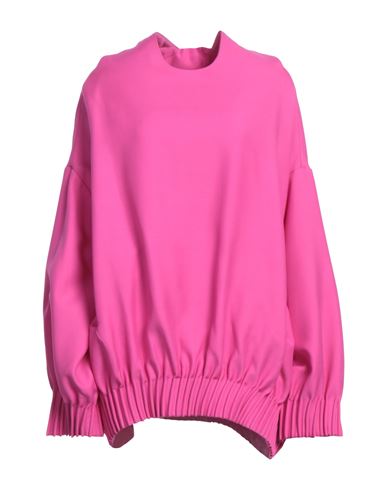 Valentino Garavani Woman Sweatshirt Fuchsia Size S Virgin Wool, Silk In Pink