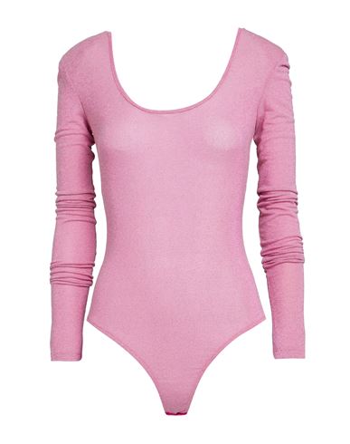 Shop Pinko Woman Sweater Fuchsia Size L Viscose, Metallic Fiber, Polyamide, Elastane