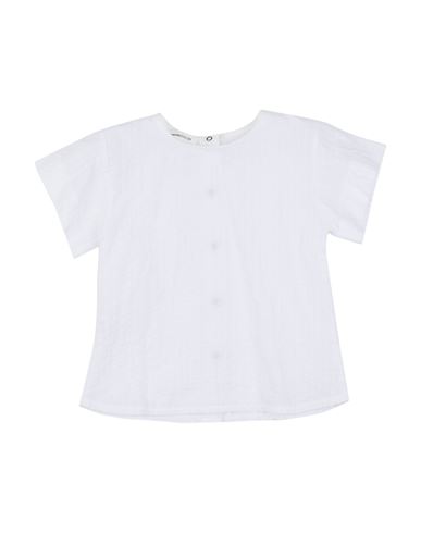Pèqueno Tocon Babies' Pequeño Tocon Newborn Boy Shirt White Size 3 Cotton