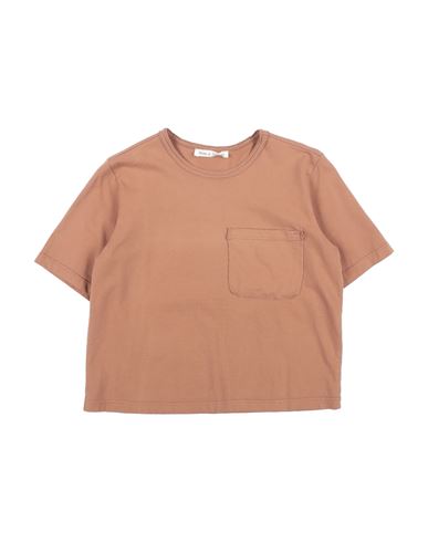 Zhoe & Tobiah Babies'  Toddler Girl T-shirt Brown Size 6 Cotton
