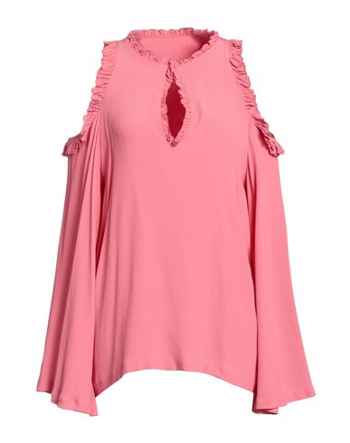 Ballantyne Woman Top Pink Size 2 Acetate, Silk