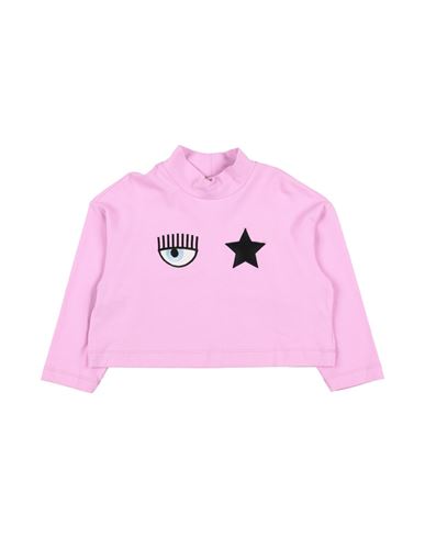 CHIARA FERRAGNI CHIARA FERRAGNI TODDLER GIRL T-SHIRT PINK SIZE 4 COTTON, ELASTANE
