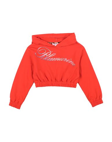 Miss Blumarine Toddler Girl Sweatshirt Tomato Red Size 4 Cotton, Elastane In Red
