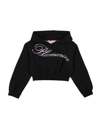 Miss Blumarine Toddler Girl Sweatshirt Black Size 4 Cotton, Elastane In Black
