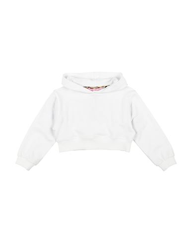 Miss Blumarine Toddler Girl Sweatshirt White Size 4 Cotton, Elastane In White