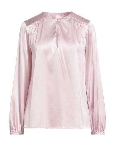 Xacus Woman Top Lilac Size 4 Silk, Elastane In Purple